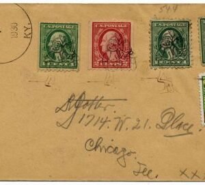 US Kentucky, Ed 486, 488, 543 Fancy Cancel Cover, Elves