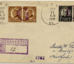 US Kentucky, Gee 639 Fancy Cancel Cover
