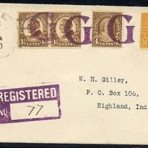 US Kentucky, Gee 556, 562, 576 Fancy Cancel Cover