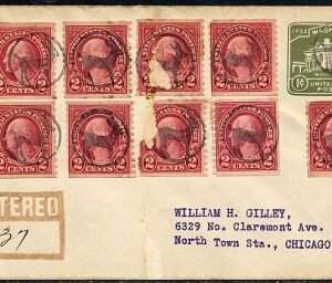 US Montana, Antelope 599 U532 Fancy Cancel Cover, Antelope Cancel