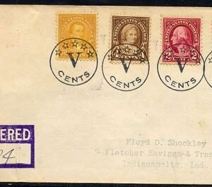 US Mississippi, Money 632, 634, 636, 642 Fancy Cancel Cover