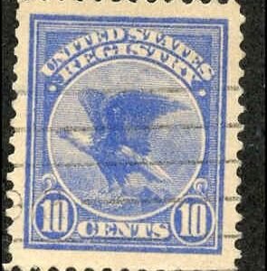 US F1 Registration Stamp Used XF "Jumbo"
