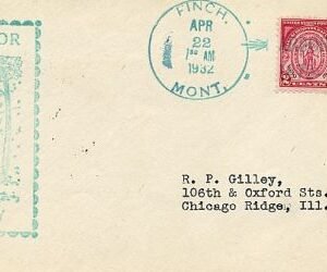 US Montana, Finch 717 fancy cancel Cover, Arbor Day