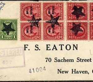 US New Hampshire, Alton 632, 634, 646 fancy cancel Cover, Star