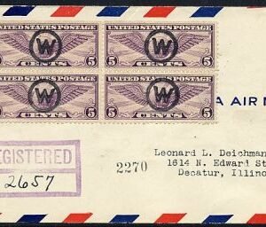US New Jersey, Wildwood C12 fancy cancel Cover, W in Circle