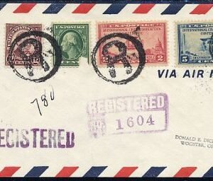 US New Jersey, Edgewater 498, 564, 649 - 650 Fancy Cancel Cover, "R' in Circle