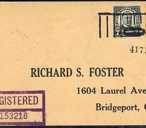 US New Jersey, Hoboken 639, 642 Fancy Cancel Cover, Picket fence