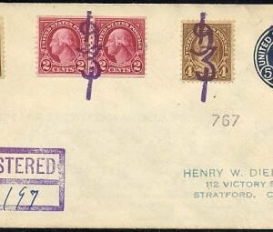 US Indiana, Schererville 599, 636, U443 Fancy Cancel Cover