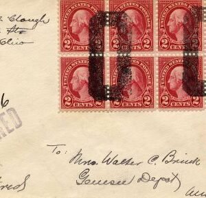 US Ohio, Oberlin 634 Fancy Cancel Cover, "O"