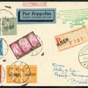 Algeria 1933 2nd South American Flight