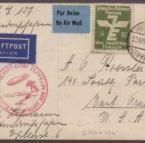 Germany 1929 with Eckener "spende" label S.24A & XIb