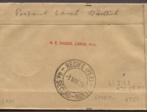 Germany 1935 9th South American flight S.313B