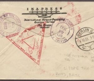 Estonia 1933 Chicago Flight to U.S. S.238E