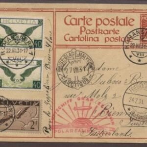 Switzerland 1931 Polar flight Postal Card