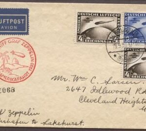 Germany 1930 Pan Am flight to Lakehurst S.57N with C38 - C39