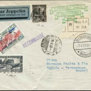 Tunisia 1933 2nd South American Flight