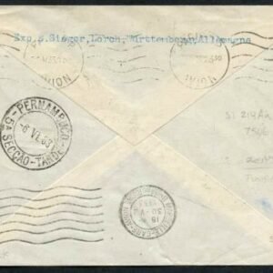 Tunisia 1933 2nd South American Flight