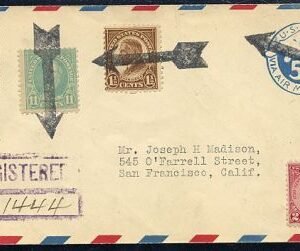 US Pennsylvania, Corry 563, 633, UC1  Fancy Cancel Cover, Arrow