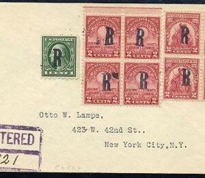 US Pennsylvania, Corry 655, 657  Fancy Cancel Cover, R
