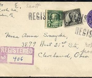 US Pennsylvania, Glensen 552, 697, U436  Fancy Cancel Cover
