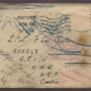 Great Britain 1917 to British Officer in Cairo