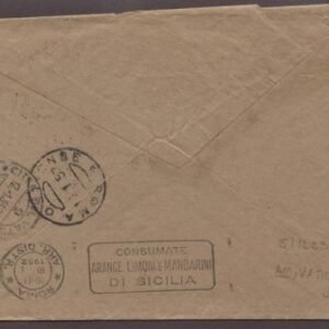 Vatican 1951 Rome Crash Cover with Envelope