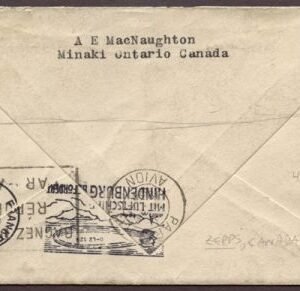 Canada 1936 Hindenburg Flight to France S.409G