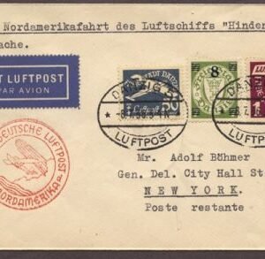 Danzig 1936 Unlisted 5th North America Flight