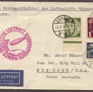 Danzig 1936 Unlisted 6th NA Flight