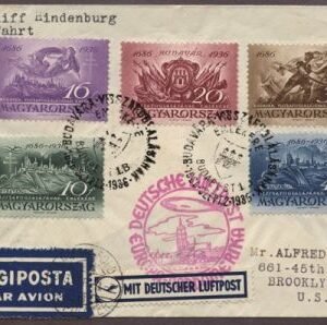 Hungary 1936 8th North America Flight