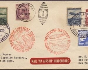 US / Germany 1936 9th NA Return Flight & 10th NA Flight