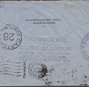 Germany 1934 Europa Catapult to Guatemala