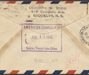 US 1930 Scott 556, 558, 562 Bremen Catapult Indochina