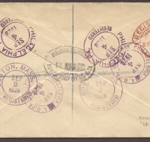 Great Britain 1928 "Ile De France" Catapult w/ 2/6 Seahorse, Rare!