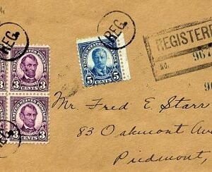 US Pennsylvania, Narbeth 635, 637  Fancy Cancel Cover