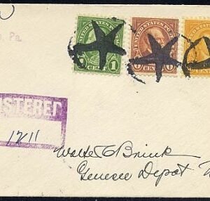 US Pennsylvania, Sharpsville 1931 (Jan 2)  Fancy Cancel Cover