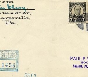 US Pennsylvania, Sharpsville 639, 642  Fancy Cancel Cover