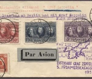 Monaco 1932 5th SA Flight to Brazil  S.171Aa