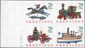 US 2718Pa Error 29? Christmas Toys Imperf Pane of 4 cv 600.00
