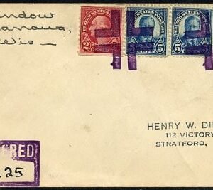 US Wisconsin, Manawa 634, 637 Fancy Cancel Cover, Crossroads