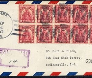 US Wisconsin, Medina 657 Fancy Cancel Cover, Negative "M" in Circle