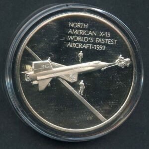 Space Achievement Silver Medal  North America X-15, the Worlds Fastest Aircraft