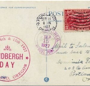 US 1927 Lindbergh Day PPC 644, Mt. Hood