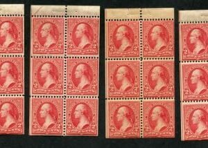 US 279bj Bureau & Regular Issues Ave - Fine 8 booklet panes