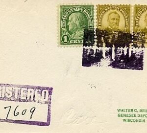 US New York, Edwards 632, 640 Fancy cancel Cover