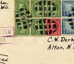 US Wisconsin, Appleton 632, 634, 650 Fancy Cancel Cover
