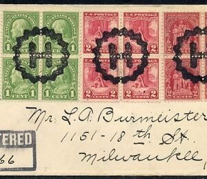 US Wisconsin, Hilbert 632, 645, 657 Fancy Cancel Cover