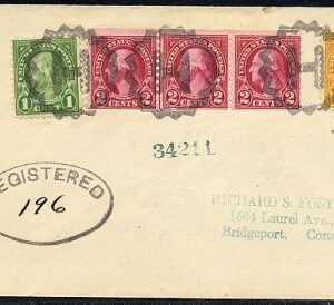 US Wisconsin, Hilbert 599, 632, 642 Fancy Cancel Cover
