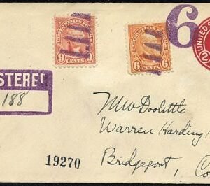US West Virginia, Six 590, 638 Fancy Cancel Cover