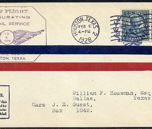 US Texas, Houston 637 Fancy Cancel Cover, Star, Wreath